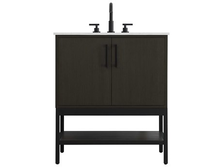 Elegant Lighting Lennox Mocha Brown 30" Vanity