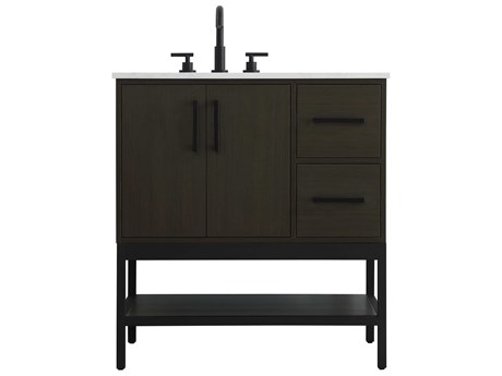 Elegant Lighting Lennox Mocha Brown 32" Vanity