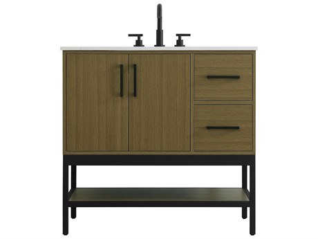 Elegant Lighting Lennox Chestnut Brown 36" Vanity