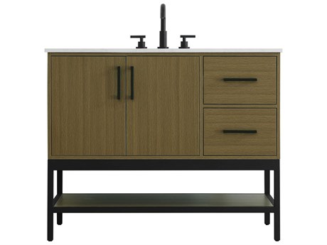 Elegant Lighting Lennox Chestnut Brown 42" Vanity