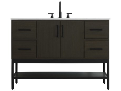 Elegant Lighting Lennox Mocha Brown 48" Vanity