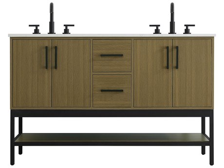 Elegant Lighting Lennox Chestnut Brown 54" Vanity