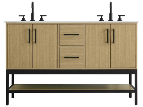 Elegant Lighting Lennox Honey Brown 54" Vanity