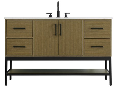 Elegant Lighting Lennox Chestnut Brown 54" Vanity