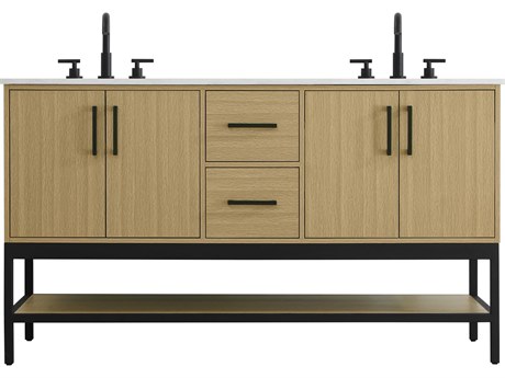 Elegant Lighting Lennox Honey Brown 60" Vanity