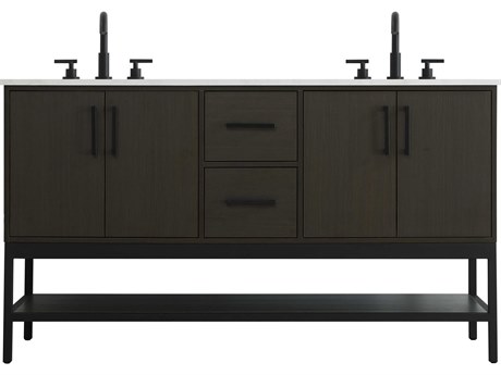 Elegant Lighting Lennox Mocha Brown 60" Vanity