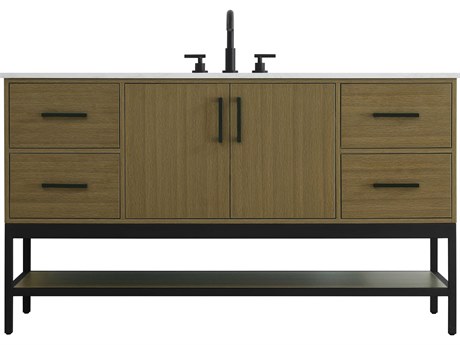 Elegant Lighting Lennox Chestnut Brown 60" Vanity