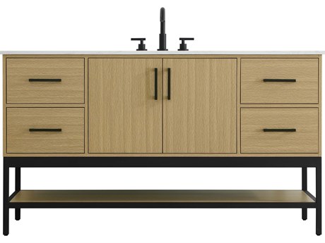 Elegant Lighting Lennox Honey Brown 60" Vanity