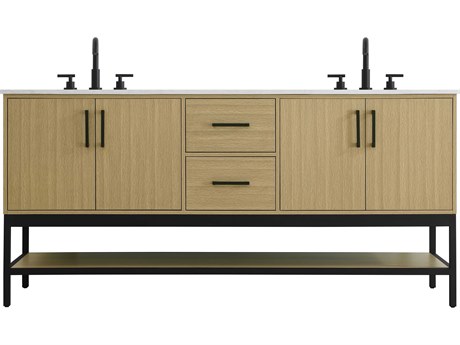 Elegant Lighting Lennox Honey Brown 72" Vanity