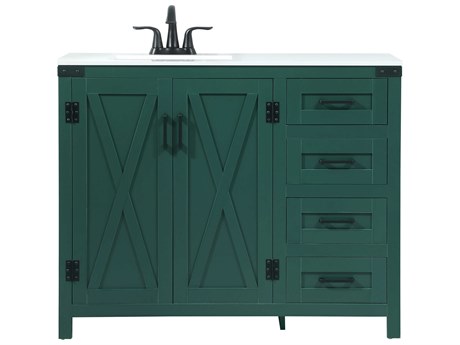 Elegant Lighting Grant Green 42" Vanity
