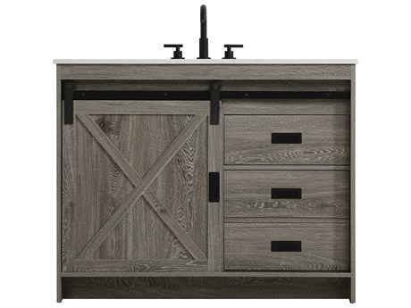 Elegant Lighting Austin Rustic Grey 42" Vanity