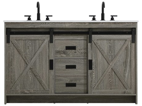 Elegant Lighting Austin Rustic Grey 54" Vanity