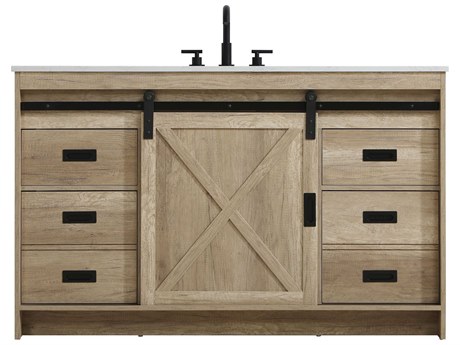 Elegant Lighting Austin Natural Oak 54" Vanity