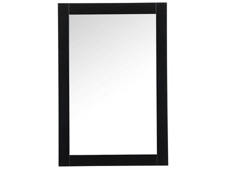 Elegant Lighting Aqua Black Rectangular Wall Mirror