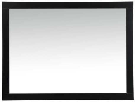 Elegant Lighting Aqua Black Rectangular Wall Mirror