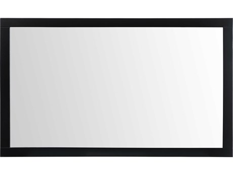 Elegant Lighting Aqua Black Rectangular Wall Mirror