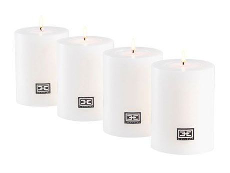 Eichholtz White Artificial Candle Set of 4