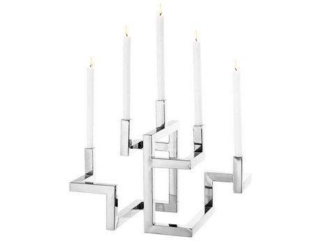 Eichholtz Skyline Nickel Candle Holder