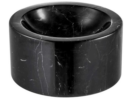 Eichholtz Conex Honed Black Marble Bowl