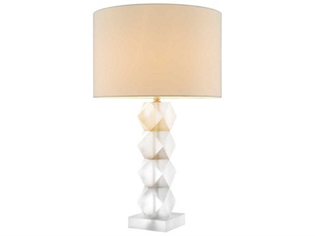 Eichholtz Whealon Frosted Crystal Incl Shade Table Lamp