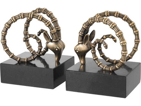 Eichholtz Ibex Vintage Brass Set of 2 Bookend