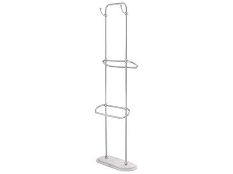 Eichholtz Lowell L Pol Ss White Marble Towel Rack