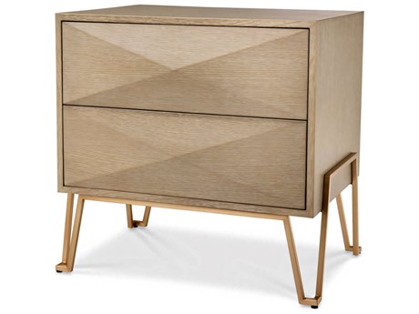 Eichholtz Highland Washed Oak Veneer Nightstand