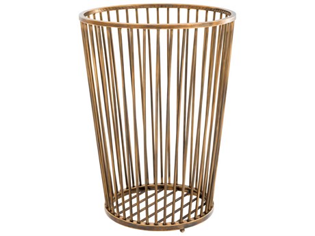 Eichholtz Baleana Vintage Brass Towel Basket