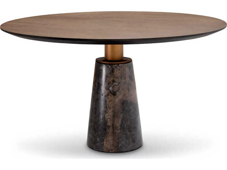 Eichholtz Genova Mocha Straight Oak Veneer Dining Table