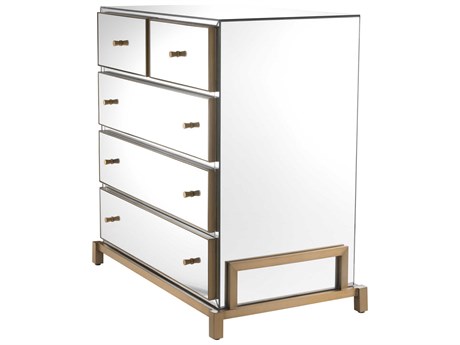 Eichholtz Chest Clarington Mirror Glass Drawer