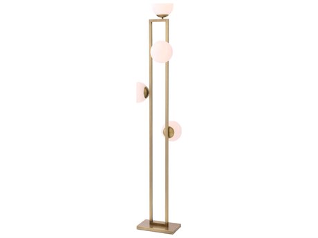 Eichholtz Pascal Light Brushed Brass Floor Lamp