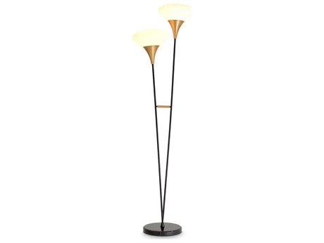 Eichholtz Duco Antique Brass Floor Lamp