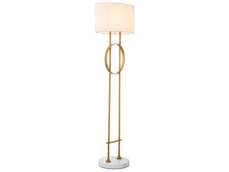 Eichholtz Kaiser Antique Brass Floor Lamp