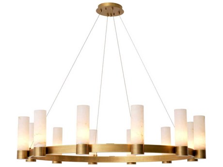 Eichholtz Castro Antique Brass Chandelier