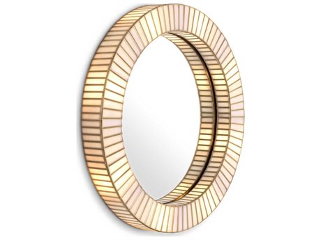 Eichholtz Monari With Light Antique Brass Mirror