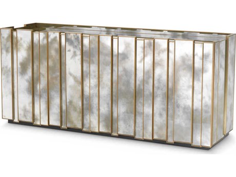Eichholtz Nottingham Antique Mirror Glass Brushed Brass Dresser