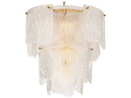 Eichholtz Asinara S Clear Textured Glass Chandelier