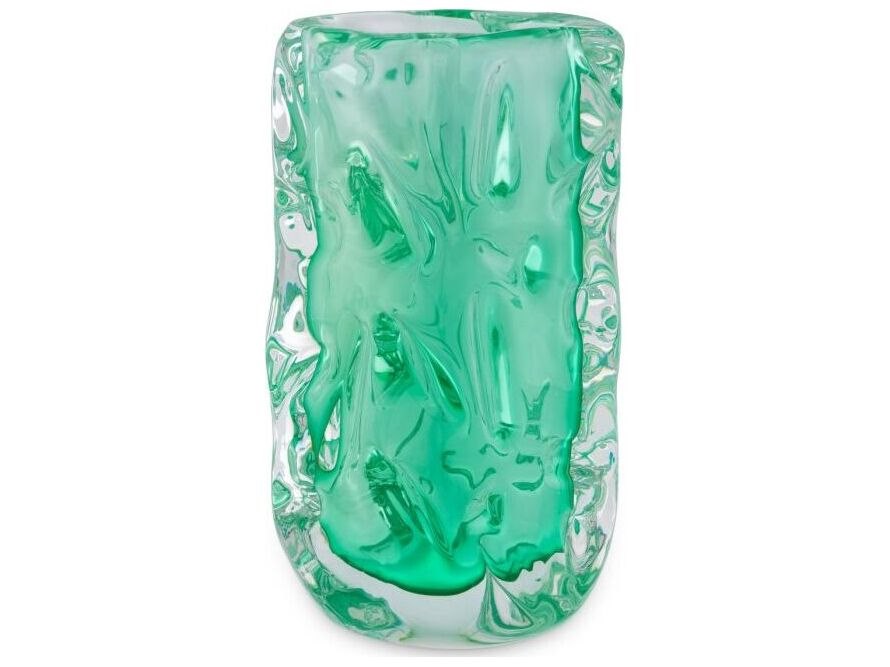 Ethnicraft Vase Avoir Turquoise Green Glass