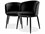 Eichholtz Filmore Black Upholstered Arm Dining Chair Set of 2  EICA111994