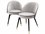 Eichholtz Cooper Black Velvet Upholstered Armless Dining Chair Set of 2  EICA113123