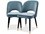 Eichholtz Cliff Black Velvet Upholstered Armless Dining Chair Set of 2  EICA113523