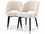 Eichholtz Cliff Black Velvet Upholstered Armless Dining Chair Set of 2  EICA113523