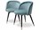 Eichholtz Chloe Black Upholstered Armless Dining Chair Set of 2  EICA114859