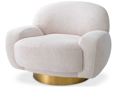 Eichholtz Udine Swivel Cream Accent Chair