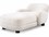 Eichholtz Chaise Lyssa Sand Black Feet Beige Upholstered  EICA117663
