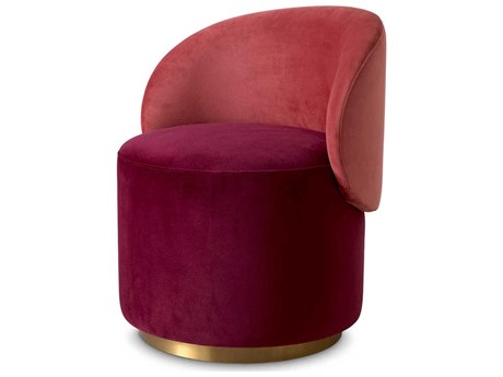 Eichholtz Greer Gold Velvet Upholstered Armless Dining Chair