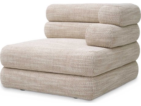 Eichholtz Malaga Skyward Sand Black Feet Beige Upholstered Modular