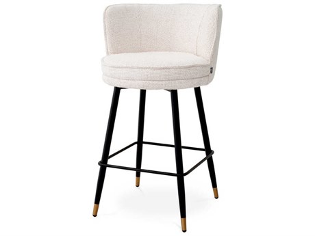 Eichholtz Grenada Upholstered Swivel Counter Stool
