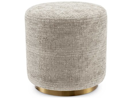 Eichholtz Greer Beige Upholstered Accent Stool