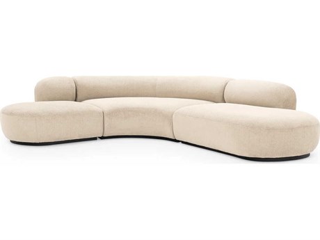 Eichholtz Bjorn Beige Upholstered Sectional Sofa